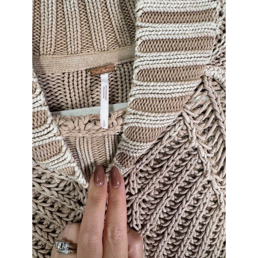 Free People Sweetheart Sweater in Sand Castle Size Small - Picture 5 of 6